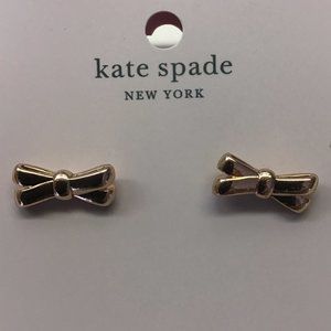 Kate Spade New Gold Double Bow Earrings